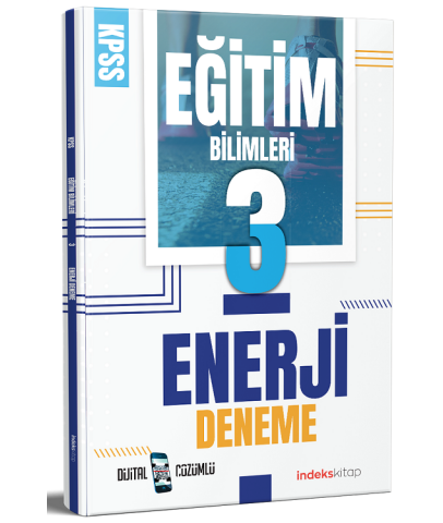 İndeks Kitap 2021 KPSS Eğitim Bilimleri Enerji 3 Deneme Dijital Çözümlü İndeks Kitap