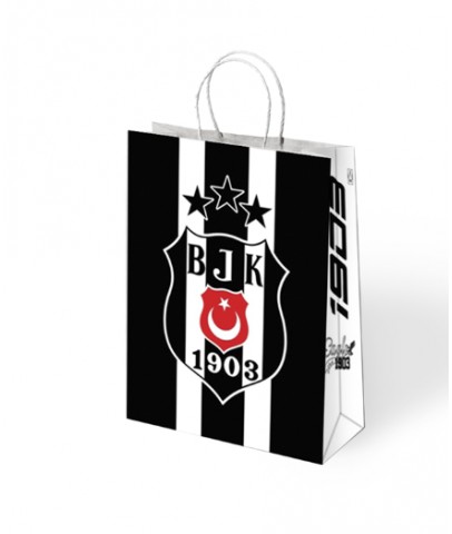 Kika Lisanslı Kağıt Poşet 18X24 12 Li Beşiktaş