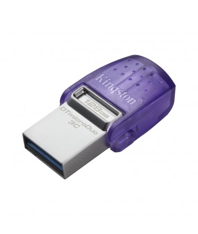 Kingston DTDUO3CG3-128GB DataTraveler microDuo 3C 200MB-s dual USB-A + USB-C Flash Bellek