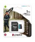 Kingston SDCG3-1TB 1TB microSDXC Canvas Go Plus 170R A2 U3 V30 Card + ADP Hafıza Kartı