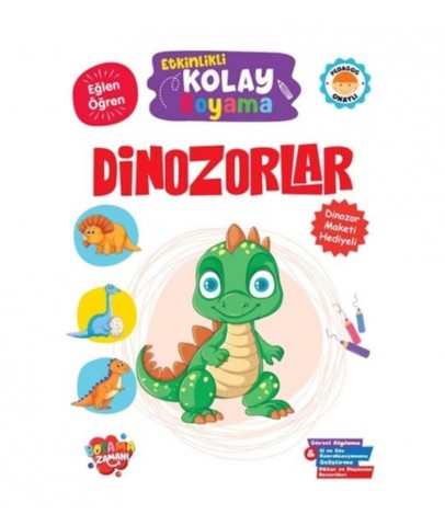 Kolon Etkinlik Kolay Boyama Kitabı Dinozorlar