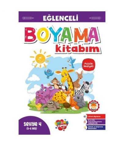 Kolon Seviye 4 Eğlenceli Boyama Kitabım 5-6 Yaş