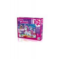 Ks Games Pony Unicorn Jumbo Puzzle 12 Parça.