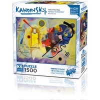 Ks Games Puzzle 1500 Yellow Red Blue