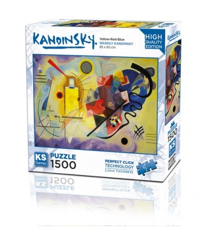 Ks Games Puzzle 1500 Yellow Red Blue