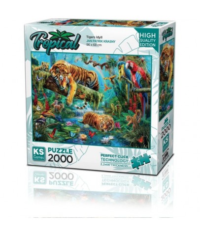 Ks Games Puzzle 2000 Tigers Idyll