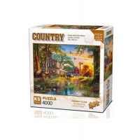 Ks Games Puzzle 4000 Sunset At The Farm House