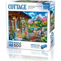 Ks Games Puzzle 500 Colorful House Near The Lake