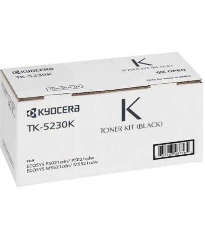 Kyocera TK-5230K Black Siyah Orjinal Fotokopi Toneri Ecosys M5521cdn-5521cdw P5021cdn-5021cdw 2.600