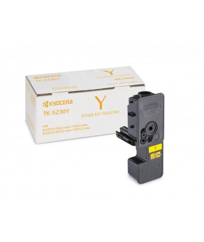 Kyocera TK-5230Y Yellow Sarı Orjinal Fotokopi Toneri Ecosys M5521cdn-5521cdw P5021cdn-5021cdw 2.200