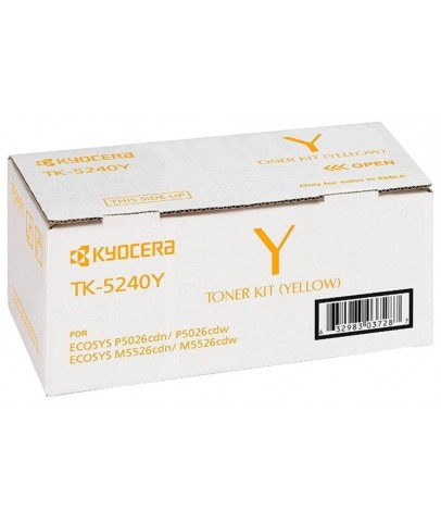 Kyocera TK-5240Y Yellow Sarı Orjinal Fotokopi Toneri Ecosys M5526cdn-5526cdw P5026cdn-5026cdw 3.000