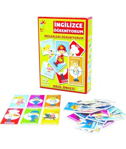 Laço Kids Puzzle İngilizce Meslekler 40 Parça