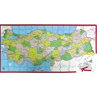 Laço Türkiye Siyasi Harita Frame Yapboz Lchs001