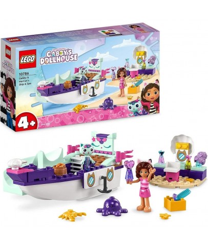 Lego Gd Mercats Ship Gabbys Dollhouse Gabby ve Süslü Kedinin Gemisi ve Spa 10786