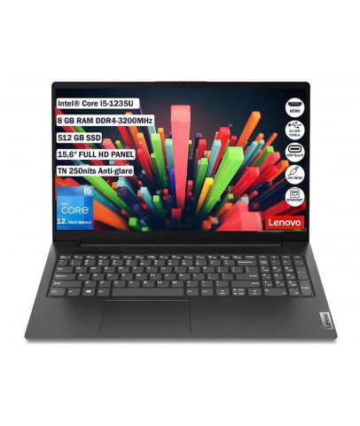 Lenovo V15 G3 IAP 82TT00A5TX i5-1235U 8 GB 512 GB SSD 15.6" Full HD FreeDos Notebook