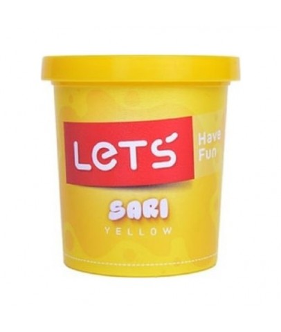 Lets Oyun Hamuru Tek Renk 150 GR Fosforlu Sarı L8340-17