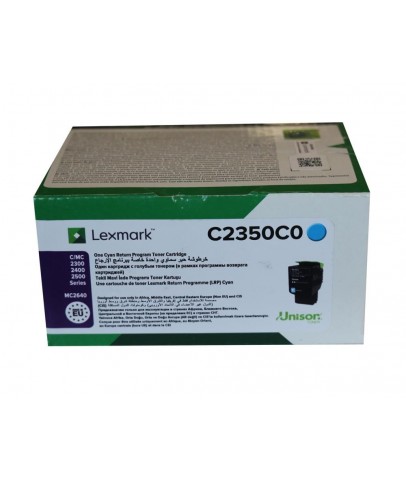 Lexmark C2350C0 1.000 Sayfa Cyan Mavi Toner C2325-2425-2535 MC2325-2425-2535-2640