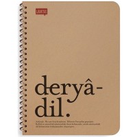 Lugat365 Kraft Kap.Spr Defter Derya 16x22 80 YP Çizgili 500216-99