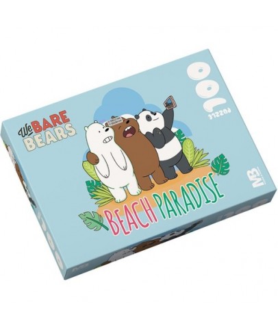 Mabbels Puzzle 100 Parça We Bare Bears Beach Paradise PZL-388937