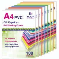 Mapi Cilt Kapağı Plastik Opak A4 160 MIC Mavi