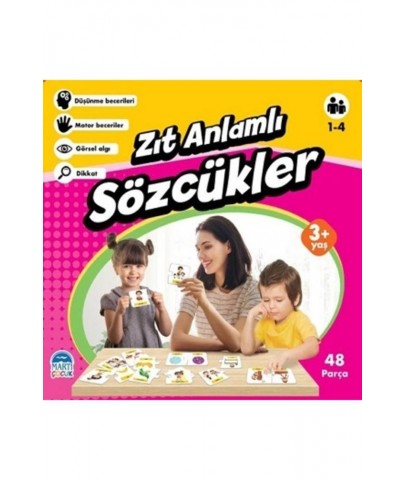 Martı Çocuk Eğitici Yapboz Zıt Anlamlı Sözcükler