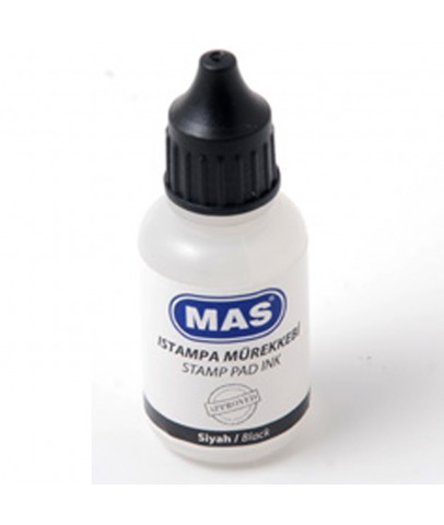 Mas Istampa Mürekkebi 20 ML Siyah 462