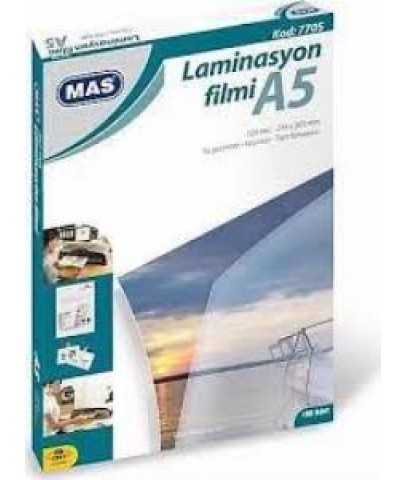 Mas Laminasyon Filmi Parlak A5 125 MIC 100 LÜ 7705