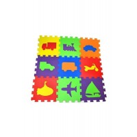 Matrax Oyuncak Eva Puzzle Yer Matı 33x33 7mm Taşıtlar