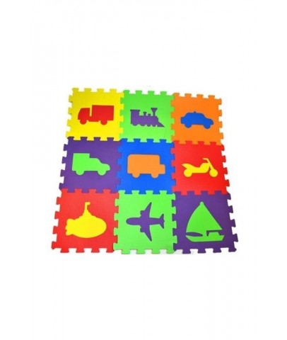 Matrax Oyuncak Eva Puzzle Yer Matı 33x33 7mm Taşıtlar