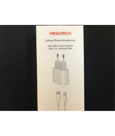 Megatech 20w Usb-c Power Adaptör+Usb-C to Lightning Kablo