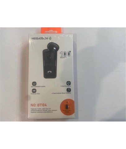 Megatech Mg-Bt104 Sargılı Earphones Bluetooth Kablosuz Kulaklık