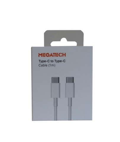 Megatech MG-IP15TT 1mt Usb Type-C to Type-C Şarj ve Data Kablosu (Iphone 15 Uyumludur)