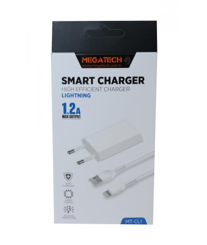 Megatech MT-Cl1 1.2ın Usb Ev Şarj Kafa+Iphone Kablo