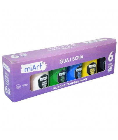 Miart Guaj Boya Tempera 6 Lı Set 30 Ml