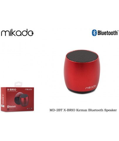 Mikado MD-2BT X-BRIO Kırmızı Bluetooth Speaker