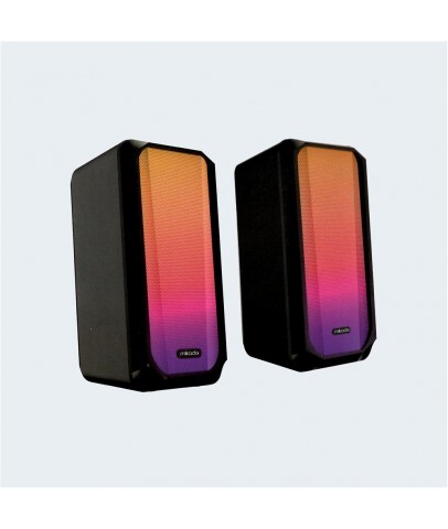 Mikado MD-356 2.0 5Wx2CH RGB Ledli Siyah USB Multimedia Oyuncu Speaker Hoparlör