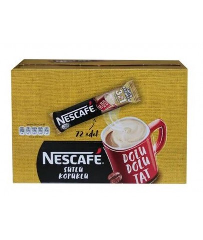 Nestle Nescafe 3ü1 Arada Sütlü Köpüklü 72 Adet 17,4gr 12516984