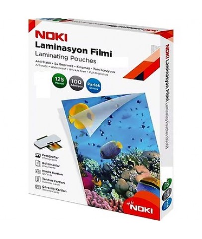 Noki Laminasyon Filmi Parlak 125 Mic A4 100 lü