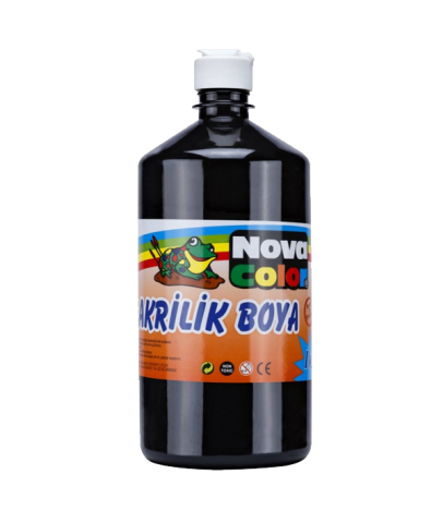 Nova Color Akrilik Boya 1 KG Siyah NC-226