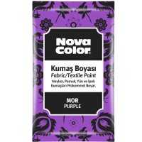 Nova Color Kumaş Boyası Toz 12 Gr Mor Nc-907