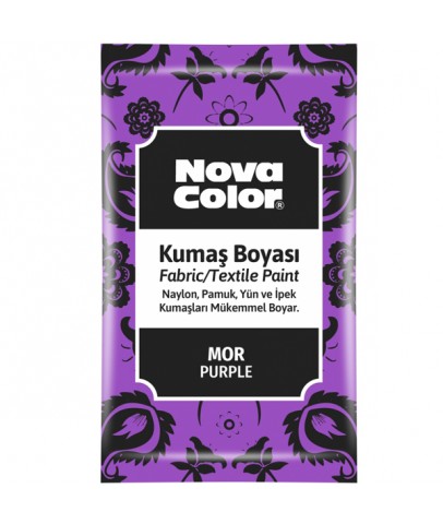 Nova Color Kumaş Boyası Toz 12 Gr Mor Nc-907