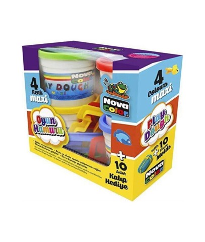 Nova Color Oyun Hamuru Maxi Oyuncaklı 130 GR 4 Renk NC-4155