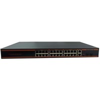 Nova ND1P2422LAG 24 Port Poe+ 10-100 Mbps 2 Port 10-100-1000 Mbps Uplink  2 Port SFP Switch 300W