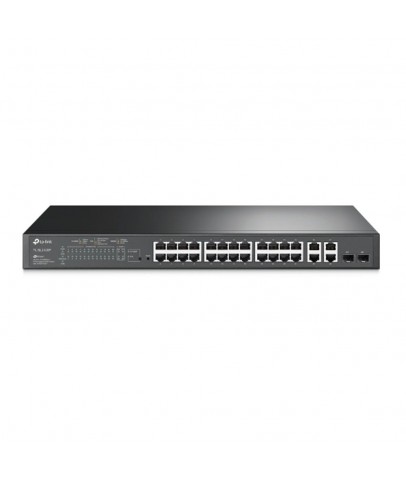 Omada Tp-Link TL-SL2428P 24 Port 10-100 Poe+ Switch 4 Port SFP Çelik Kasa Rack Mount