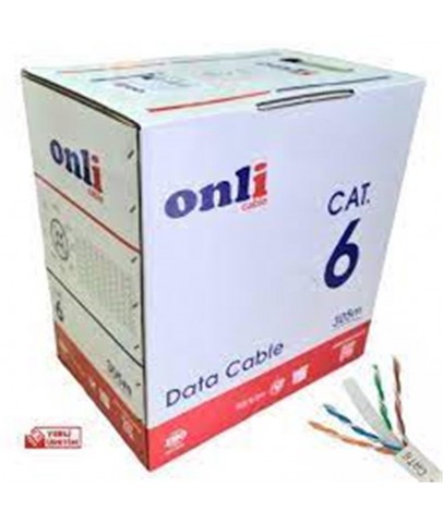 Onli ER-6002 U-UTP 23 AWG CCA CU 305 Metre Cat6 Kablo