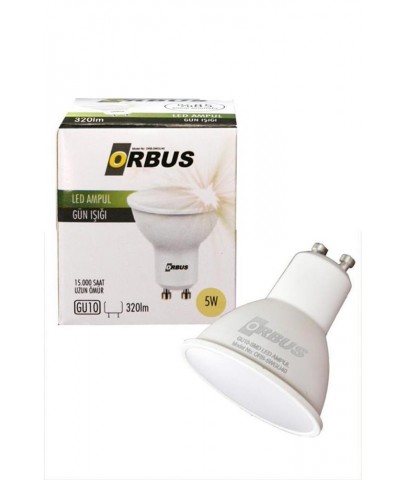 Orbus Orb-5w 5w Beyaz Işık Gu10 300lm 15.000 Saat Led Ampul