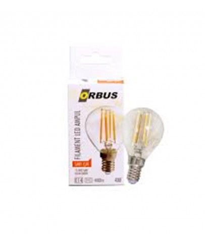 Orbus ORB-PC45 Mum 4W E14 Şeffaf Dekoratif Led Ampul 400 Lm Ra80 220-240V-50Hz