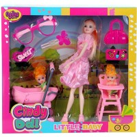 Oydaş Cindy Doll Pusetli Mama Sandalyeli Bebek