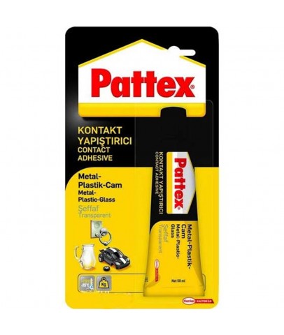 Pattex Contact Metal Plastik Cam Yapıştırıcı Şeffaf 50 GR 1419320