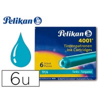 Pelikan Dolma Kalem Kartuşu Küçük Turkuvaz 6 LI 4001